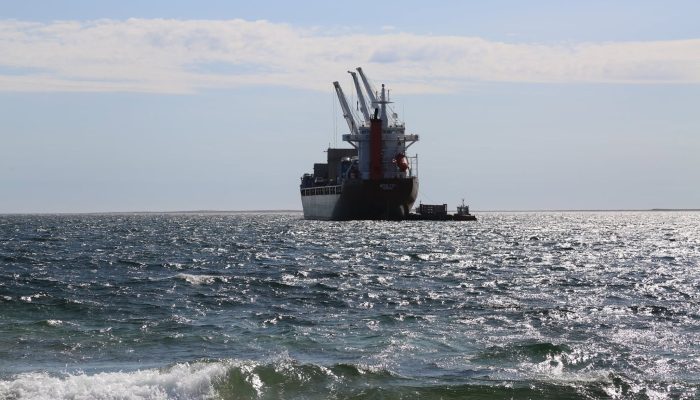 cargo anchored